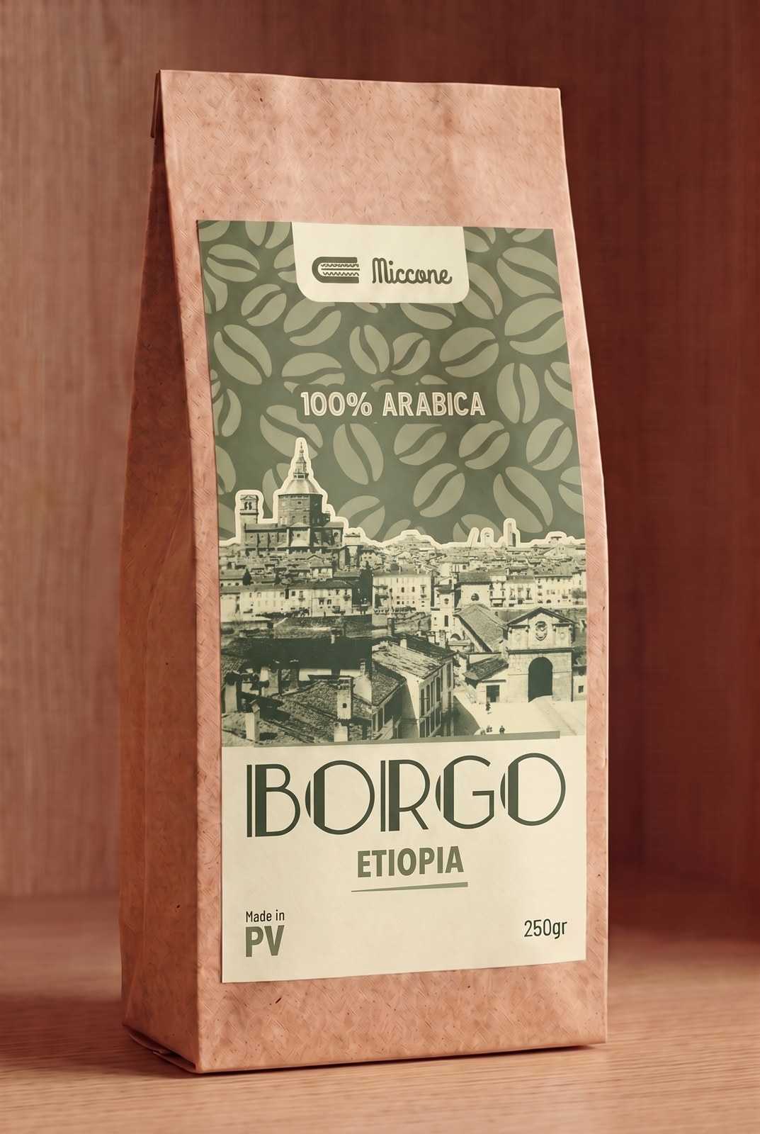 Packaging caffè Borgo - Etiopia 100% Arabica